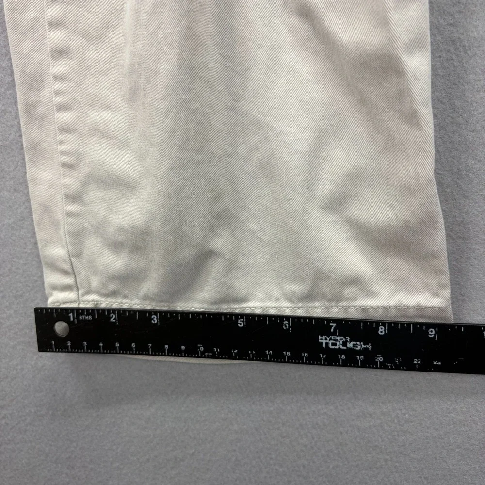 J.CREW Chino Pants Men's‎ 36x32 Beige Cotton Preppy Work Casual Relaxed Wide Leg